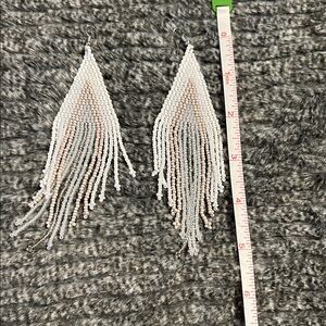 Elegant Beaded Fringe Earrings